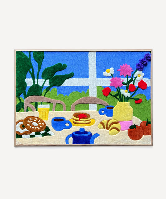 Petit déjeuner ensoleillé à Amsterdam