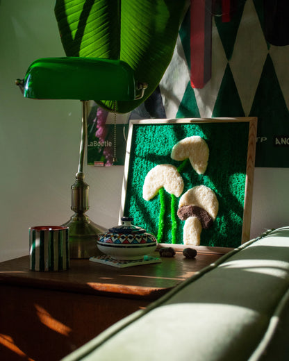 Le champignon et les fleurs